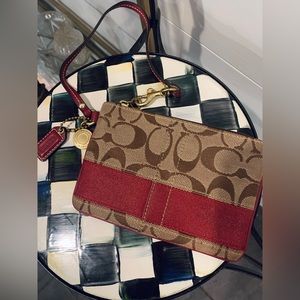 Authentic Coach Wristlet / Change Purse